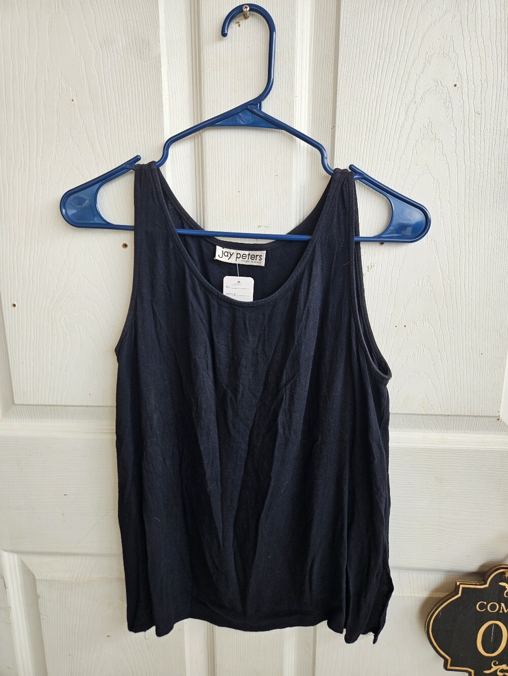 Women's Jay Peters Black Sleeveless Tank Top Size Medium Guc Casual Basic